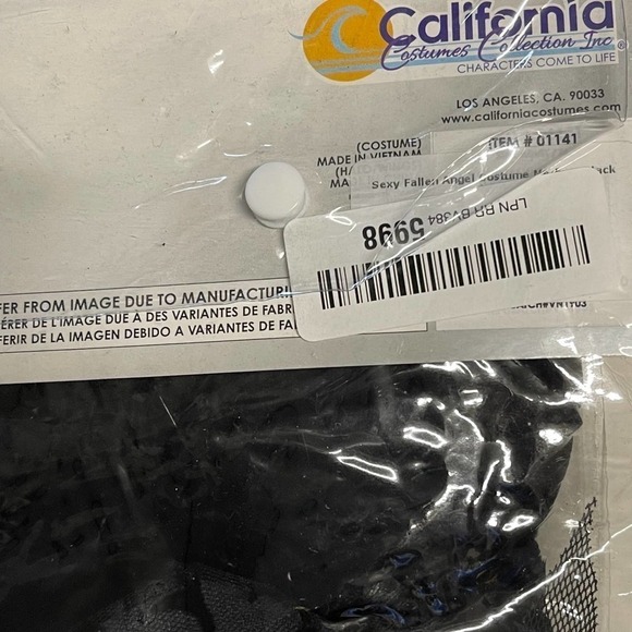 New California Costumes Women's Black Sexy Fallen Angel Costume - Picture 6 of 10